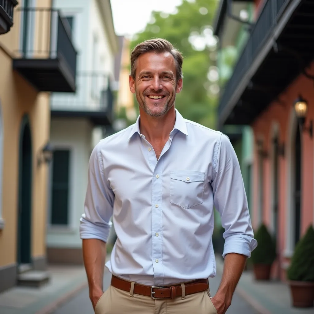 Фасад красивого особняка в стиле ренессанса с ухоженным садом.