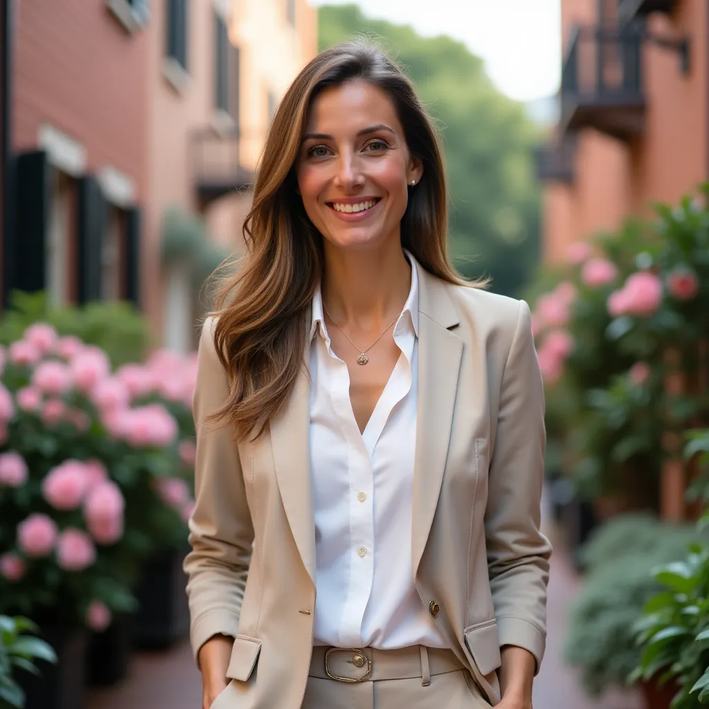 Старинный мост через реку с видами на историческую часть Саваны.